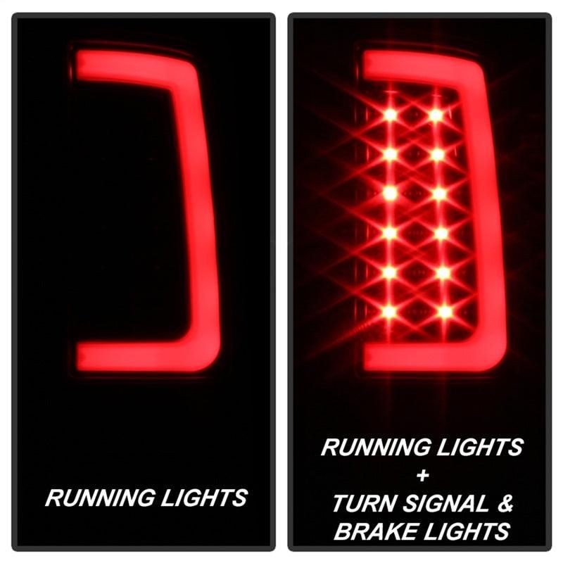 SPYDER 5084743 - SPY5084743 - Spyder 07-13 GMC Sierra 1500 V2 Light Bar LED Tail Lights - Black (ALT-YD-GS07V2-LBLED-BK) - Shipped in Europe - Tuningsupply.com