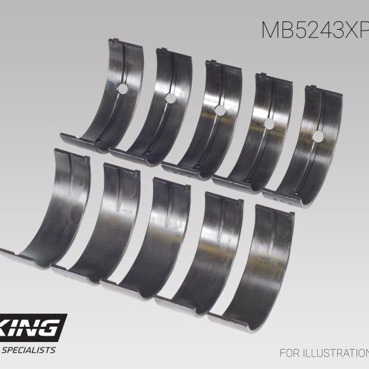 King Engine Bearings GMB5243XPC - KINGMB5243XPC - King Engine Bearings Nissan SR20DE/DET (2.0L) Performance Coated Main Bearing Set - Size STD - Shipped in Europe - Tuningsupply.com