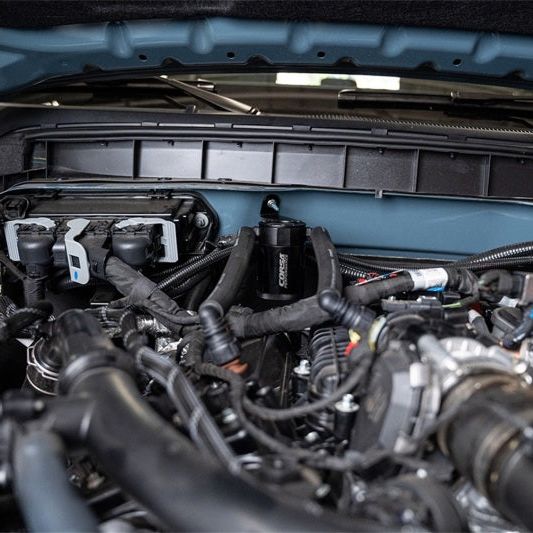 CORSA Performance CC0012 - CORCC0012 - Corsa 2021-2025 Ford Bronco 2.7L Aluminum Oil Catch Can - Shipped in Europe - Tuningsupply.com