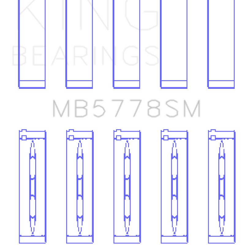 King Engine Bearings GMB5778SM - KINGMB5778SM - King Engine Bearings Audi/VW 1.8/2.0 TSI/TFSI Main Bearing Set - Size STD - Shipped in Europe - Tuningsupply.com