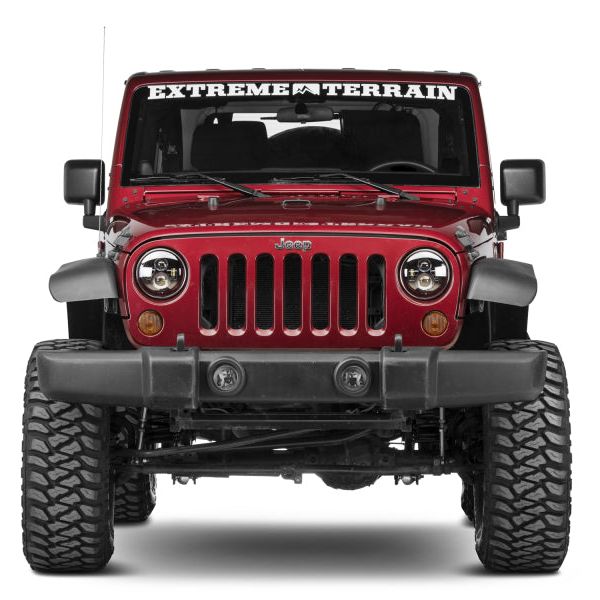 Raxiom J108042 - RAXJ108042 - Raxiom 97-18 Jeep Wrangler TJ/JK Axial Series LED Daymaker Headlights- Black Housing (Clear Lens) - Shipped in Europe - Tuningsupply.com