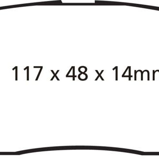 EBC DP41806R - EBCDP41806R - EBC 06-09 Hyundai Entourage 3.8 Yellowstuff Rear Brake Pads - Shipped in Europe - Tuningsupply.com