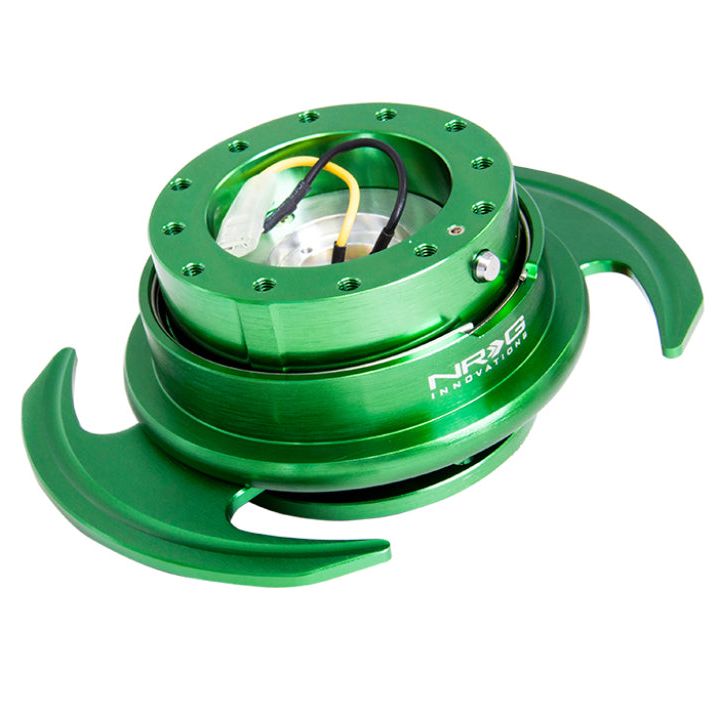 NRG SRK-650GN - NRGSRK-650GN - NRG Quick Release Kit Gen 3.0 - Green Body / Green Ring w/Handles - Shipped in Europe - Tuningsupply.com