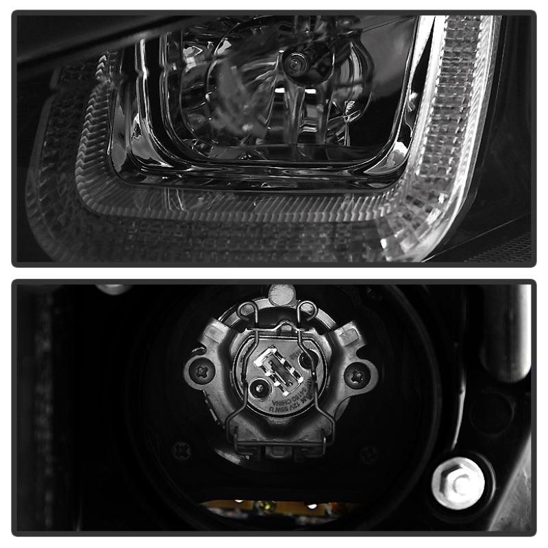 SPYDER 5080578 - SPY5080578 - Spyder Volkswagen Golf VII 14-16 Projector Headlights DRL LED Blk Stripe Blk PRO-YD-VG15-BLK-DRL-BK - Shipped in Europe - Tuningsupply.com