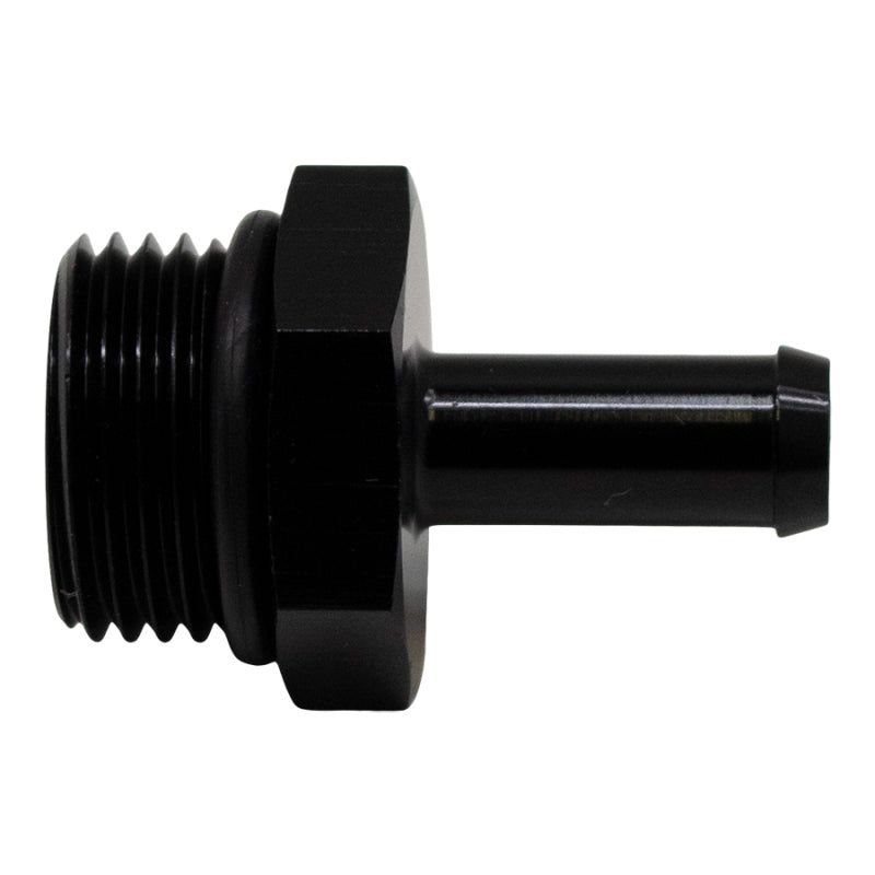 DeatschWerks 6-02-0510-B - DWK6-02-0510-B - DeatschWerks 8AN ORB Male to 5/16in Male Barb Fitting (Incl O-Ring) - Anodized Matte Black - Shipped in Europe - Tuningsupply.com