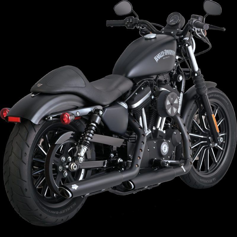 Vance and Hines 46361 - VAH46361 - Vance & Hines HD Sportster 14-22 Twin Slash 3In PCX Slip-On Exhaust - Shipped in Europe - Tuningsupply.com