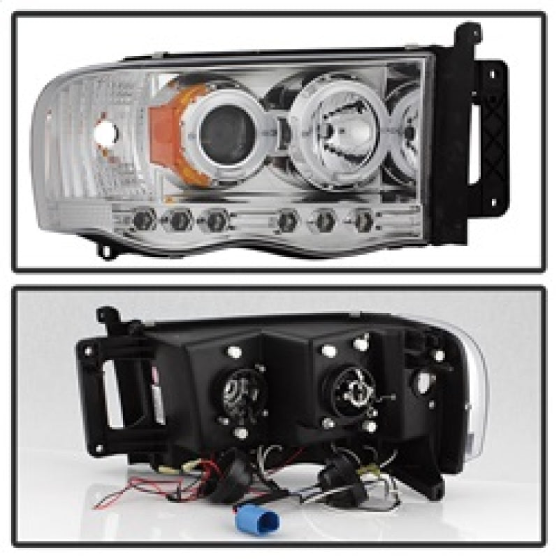 SPYDER 5009982 - SPY5009982 - Spyder Dodge Ram 1500 02-05/Ram 2500 03-05 Projector Headlights LED Halo LED Chrm PRO-YD-DR02-HL-C - Shipped in Europe - Tuningsupply.com