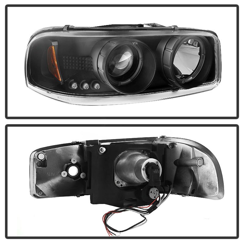 SPYDER 5009357 - SPY5009357 - Spyder GMC Sierra 1500/2500/3500 99-06 Projector Headlights LED Halo LED Black PRO-YD-CDE00-HL-BK - Shipped in Europe - Tuningsupply.com