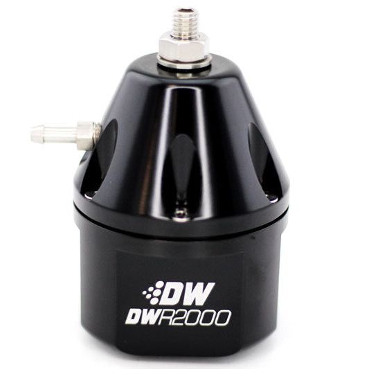 DeatschWerks 6-2000-FRB - DWK6-2000-FRB - DeatschWerks DWR2000 Adjustable Fuel Pressure Regulator - Black - Shipped in Europe - Tuningsupply.com