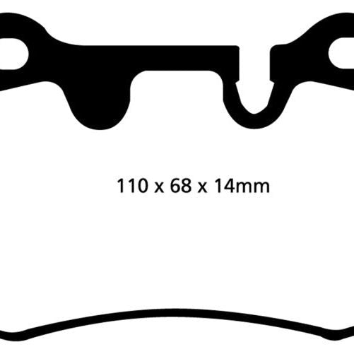 EBC DP41909R - EBCDP41909R - EBC 04-12 Aston Martin DB9 5.9 Yellowstuff Rear Brake Pads - Shipped in Europe - Tuningsupply.com