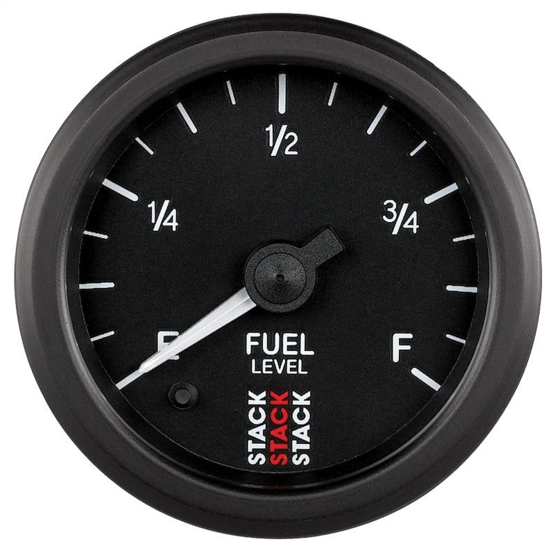 AutoMeter ST3315 - ATMST3315 - Autometer Stack Instruments 52mm 0-280 Ohm Programmable Pro Stepper Motor Fuel Level Gauge - Black - Shipped in Europe - Tuningsupply.com