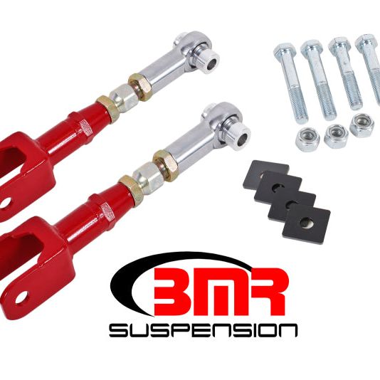 BMR Suspension TR005R - BMRTR005R - BMR 15-17 S550 Mustang Rear On-Car Adj. Rod Ends Toe Rods - Red - Shipped in Europe - Tuningsupply.com