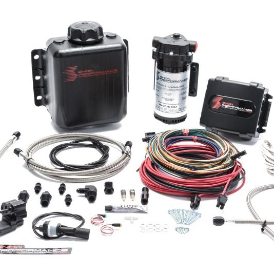 Snow Performance SNO-9000-BRD - SNOSNO-9000-BRD - Snow Performance Stg 4 Boost Cooler Platinum Water Injection Kit (w/SS Braid Line and 4AN Fitting) - Shipped in Europe - Tuningsupply.com