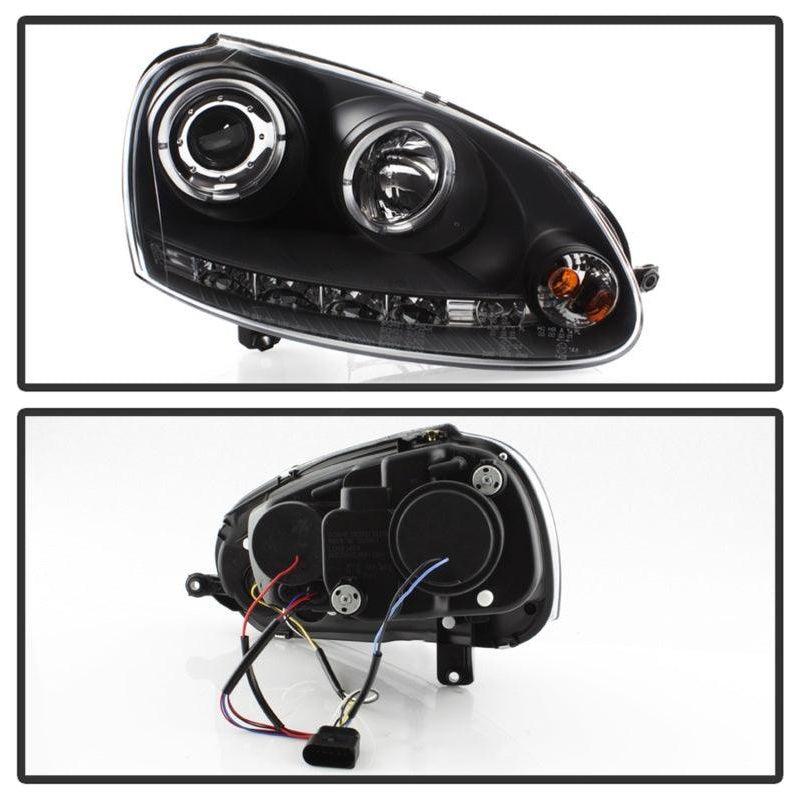 SPYDER 5012098 - SPY5012098 - Spyder Volkswagen GTI 06-09/Jetta 06-09 Halogen Model Only - LED Halo DRL Black PRO-YD-VG06-HL-BK - Shipped in Europe - Tuningsupply.com