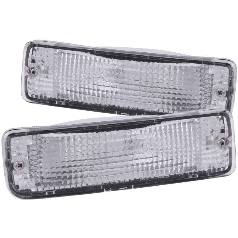 ANZO 511019 - ANZ511019 - ANZO 1989-1995 Toyota Pickup Euro Parking Lights Chrome w/ Amber Reflector - Shipped in Europe - Tuningsupply.com