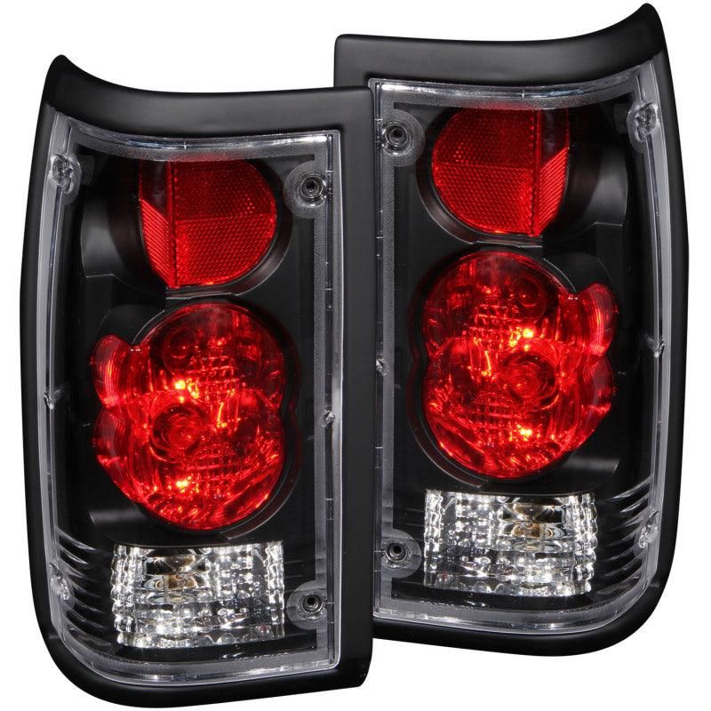 ANZO 211113 - ANZ211113 - ANZO 1986-1993 Mazda B2000 Taillights Black - Shipped in Europe - Tuningsupply.com