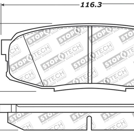 Stoptech 309.13040 - STO309.13040 - StopTech 13-18 Toyota Land Cruiser Performance Rear Brake Pads - Shipped in Europe - Tuningsupply.com