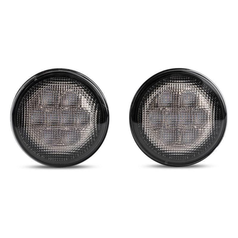 Raxiom J108040 - RAXJ108040 - Raxiom 07-18 Jeep Wrangler JK Axial Series LED Amber Turn Signals (Smoked) - Shipped in Europe - Tuningsupply.com