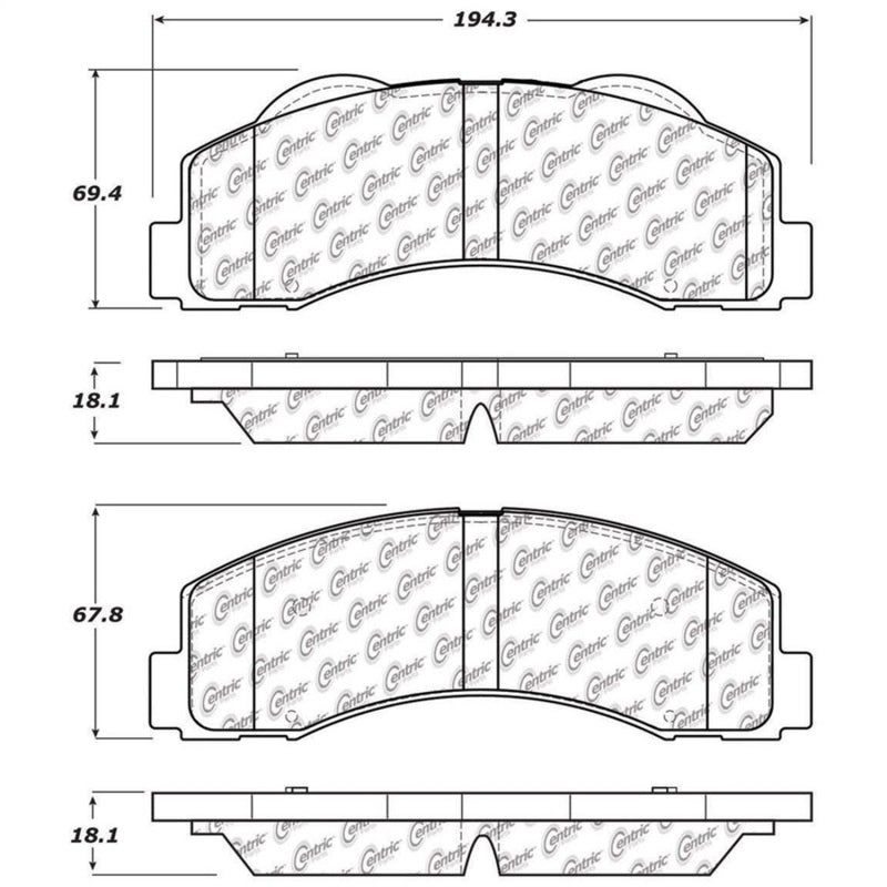 Stoptech 308.14140 - STO308.14140 - StopTech 10-14 Ford F-150 Street Performance Front Brake Pads - Shipped in Europe - Tuningsupply.com