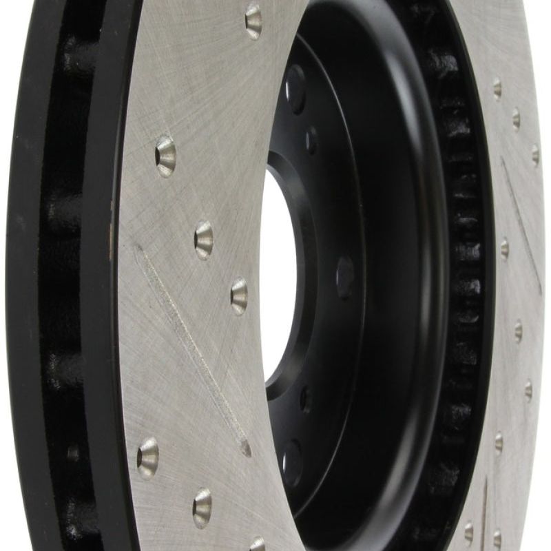 Stoptech 127.40062L - STO127.40062L - StopTech 04-08 Acura TL (Brembo Caliber) SportStop Slotted & Drilled Left Front Rotor - Shipped in Europe - Tuningsupply.com