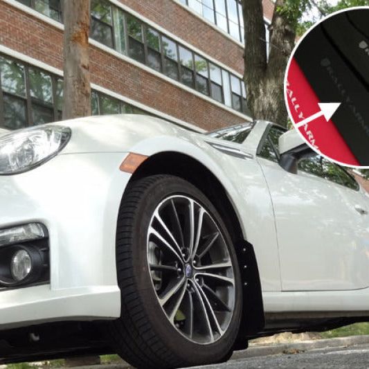 Rally Armor MF23-UR-BLK/GRY - RALMF23-UR-BLK/GRY - Rally Armor 13-17 Subaru BRZ/Toyota FR-S Black UR Mud Flap w/Grey Logo - Shipped in Europe - Tuningsupply.com