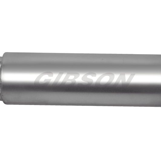 Gibson 788050S - GIB788050S - Gibson SFT Superflow Dual/Center Round Muffler - 8x24in/3in Inlet/4in Outlet - Stainless - Shipped in Europe - Tuningsupply.com