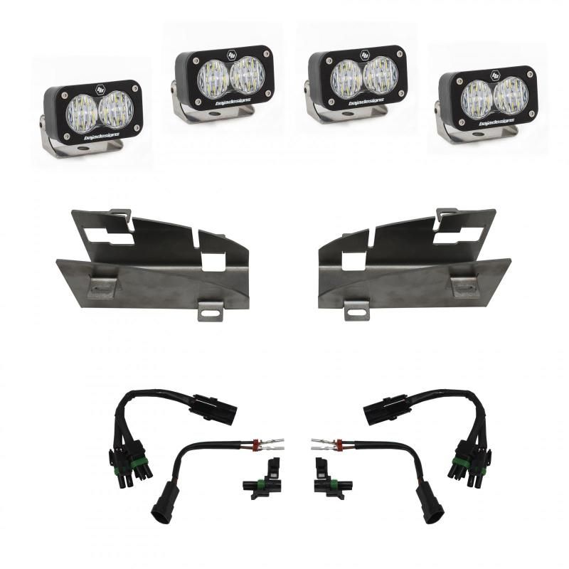 Baja Designs 448024 - BAJ448024 - Baja Designs 2019+ Dodge Ram Rebel 1500 S2 Dual Fog Pocket Kit - Shipped in Europe - Tuningsupply.com