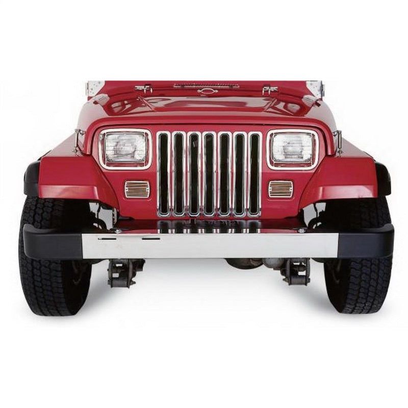 Rampage 7511 - RAM7511 - Rampage 1997-2006 Jeep Wrangler(TJ) Grille Inserts - Chrome - Shipped in Europe - Tuningsupply.com