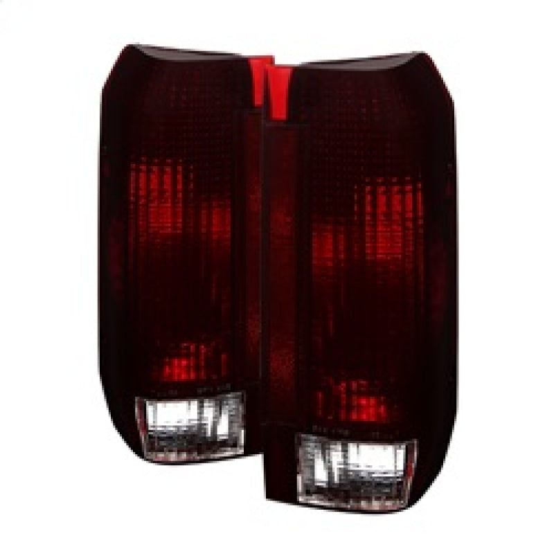SPYDER 9030567 - SPY9030567 - xTune Ford Bronco F150 F250 F350 F450 92-96 OE Style Tail Lights Red Smoked ALT-JH-FB92-OE-RSM - Shipped in Europe - Tuningsupply.com