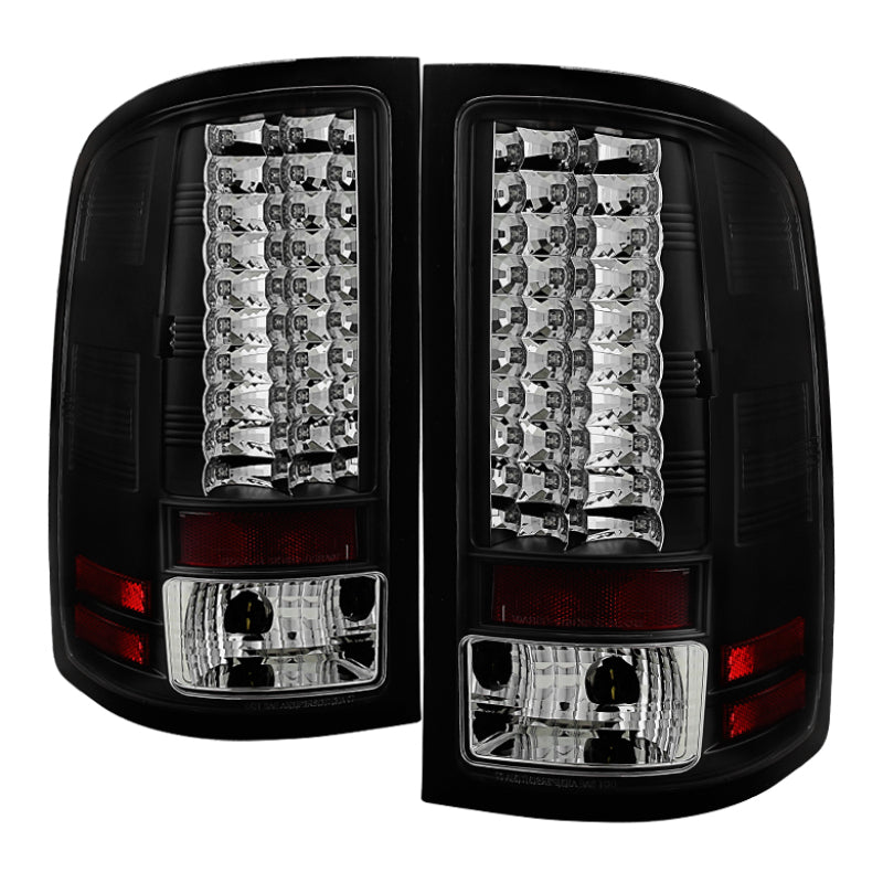 SPYDER 5014948 - SPY5014948 - Spyder GMC Sierra 07-13 (Not fit 3500 Dually 4 Rear Wheels)LED Tail Lights Black ALT-YD-GS07-LED-BK - Shipped in Europe - Tuningsupply.com