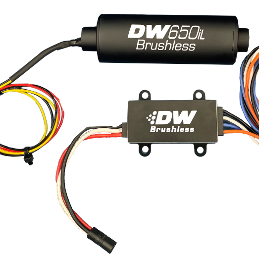 DeatschWerks 9-650-C105 - DWK9-650-C105 - DeatschWerks DW650iL Series 650LPH In-Line External Fuel Pump w/ Single/Dual-Speed Controller - Shipped in Europe - Tuningsupply.com