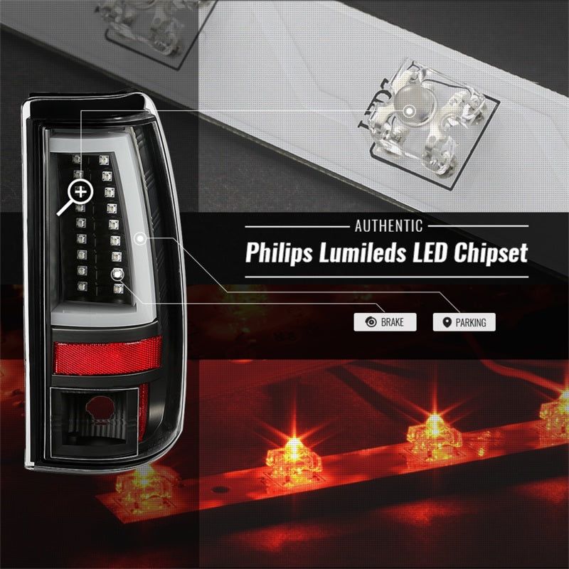 SPYDER 5085849 - SPY5085849 - Spyder 03-06 Chevy Silverado - (Does Not Fit Stepside) LED Tail Lights - All Black ALT-YD-CS03V2-LED - Shipped in Europe - Tuningsupply.com