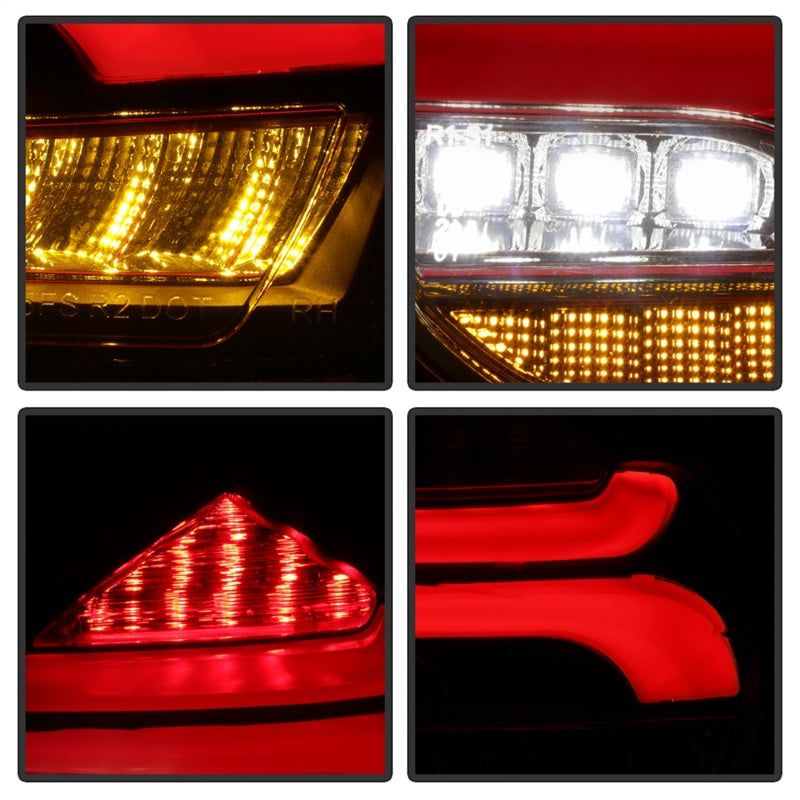 SPYDER 5085719 - SPY5085719 - Spyder 15-17 Ford Focus Hatchback LED Tail Lights w/Indicator/Reverse - Black (ALT-YD-FF155D-LED-BK) - Shipped in Europe - Tuningsupply.com