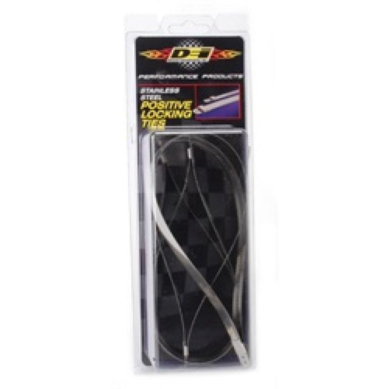 DEI 10212 - DEI10212 - DEI Stainless Steel Positive Locking Tie 1/2in (12mm) x 14in - 4 per pack - Shipped in Europe - Tuningsupply.com