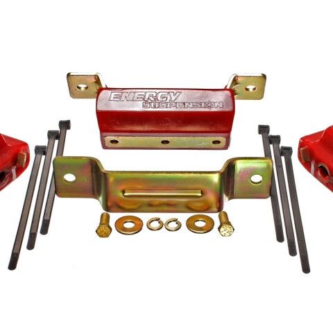 Energy Suspension 3.1131R - ENG3.1131R - Energy Suspension 88-94 GM Blazer 4WD K Series Red Motor and Transmission Mounts; Zinc Finish - Shipped in Europe - Tuningsupply.com