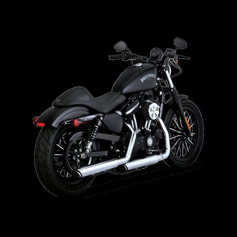 Vance and Hines 16361 - VAH16361 - Vance & Hines HD Sportster 14-22 Twin Slash 3In PCX Slip-On Exhaust - Shipped in Europe - Tuningsupply.com