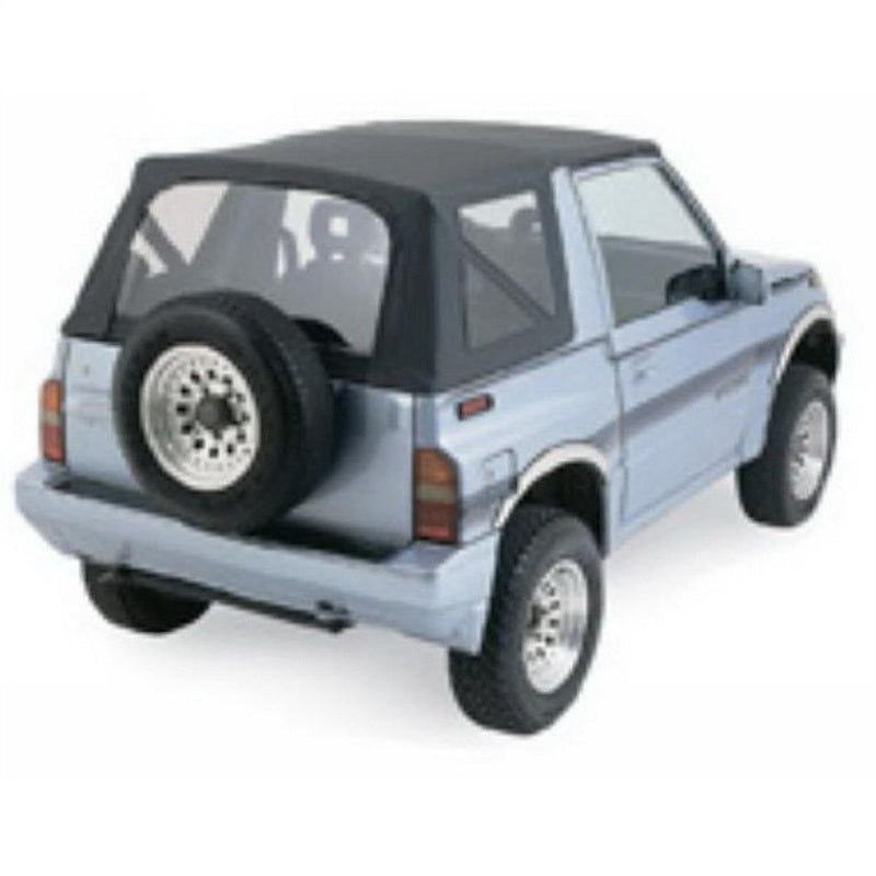 Rampage 98815 - RAM98815 - Rampage 1995-1998 Geo Tracker Soft Top OEM Replacement - Black Denim - Shipped in Europe - Tuningsupply.com