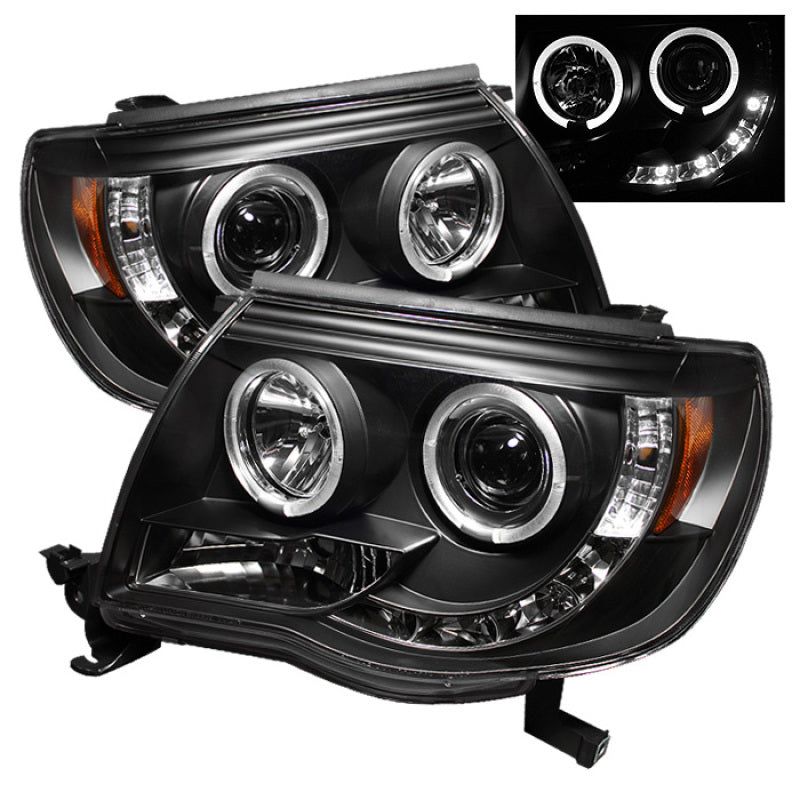 SPYDER 5011916 - SPY5011916 - Spyder Toyota Tacoma 05-11 Projector Headlights LED Halo LED Black High H1 Low H1 PRO-YD-TT05-HL-BK - Shipped in Europe - Tuningsupply.com