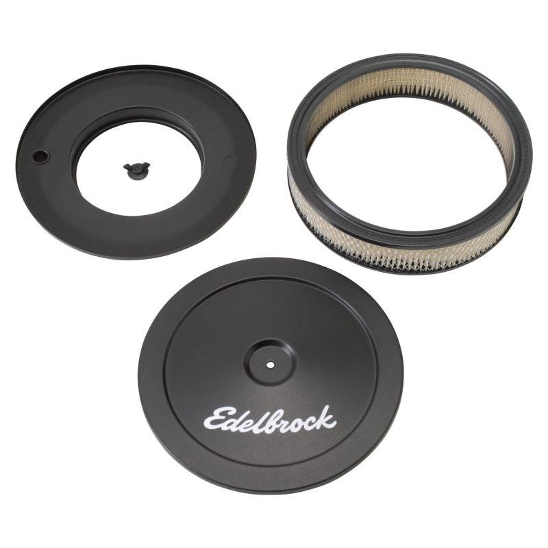 Edelbrock 1203 - EDE1203 - Edelbrock Air Cleaner Pro-Flo Series Round Steel Top Paper Element 10In Dia X 3 5In Black - Shipped in Europe - Tuningsupply.com