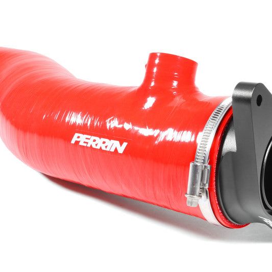 Perrin Performance PSP-INT-425RD - PERPSP-INT-425RD - PERRIN 22-24 Subaru WRX / 20-25 LGT & OBXT Turbo Inlet Hose w/Turbo Adapter Flange (Long) - Red - Shipped in Europe - Tuningsupply.com