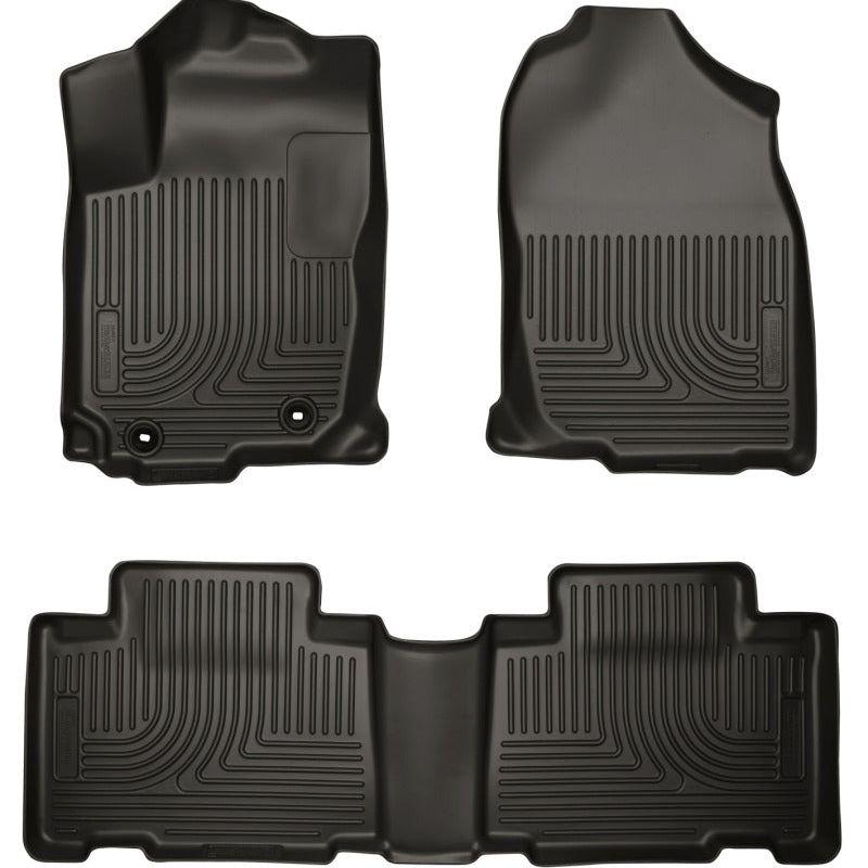 Husky Liners 98971 - HSL98971 - Husky Liners 13 Toyota RAV4 Weatherbeater Black Front & 2nd Seat Floor Liners - Shipped in Europe - Tuningsupply.com