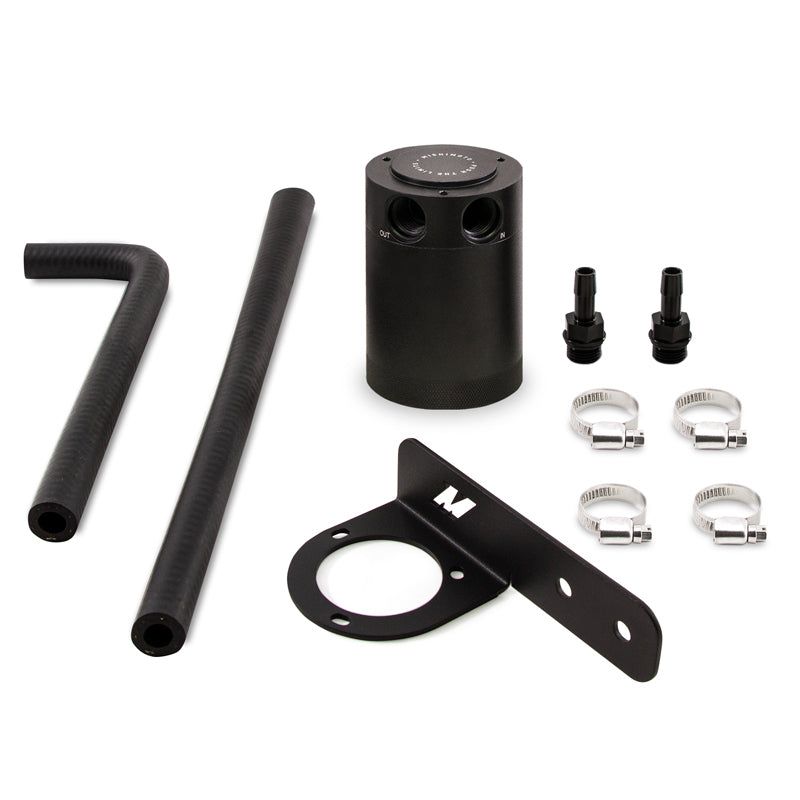 Mishimoto MMBCC-CIV-16PBE - MISMMBCC-CIV-16PBE - Mishimoto 2016+ Honda Civic 1.5L Turbo Baffled Oil Catch Can Kit - Black (PCV Side) - Shipped in Europe - Tuningsupply.com