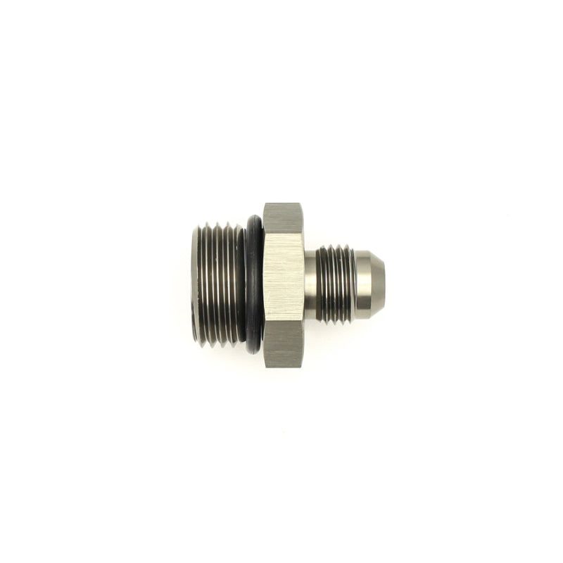DeatschWerks 6-02-0407-B - DWK6-02-0407-B - DeatschWerks 10AN ORB Male to 6AN Male Flare Adapter (Incl O-Ring) - Anodized Matte Black - Shipped in Europe - Tuningsupply.com