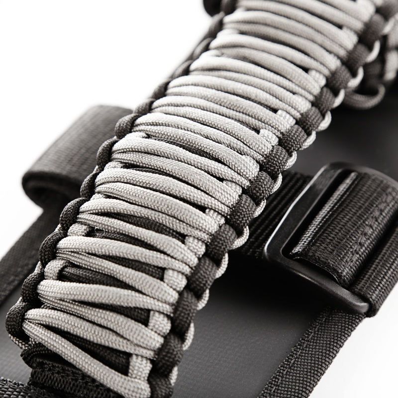 Rugged Ridge 13505.32 - RUG13505.32 - Rugged Ridge Paracord Grab Handles Gray/Black Pair - Shipped in Europe - Tuningsupply.com