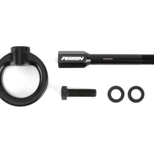 Perrin Performance PSP-BDY-230BK - PERPSP-BDY-230BK - PERRIN 02-07 Subaru WRX/STI Tow Hook Kit (Front) - Flat Black - Shipped in Europe - Tuningsupply.com