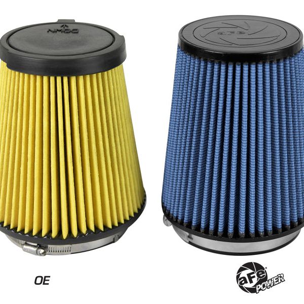aFe 10-10145 - AFE10-10145 - aFe MagnumFLOW Replacement Air Filter w/ Pro 5R Media 16-19 Ford Mustang GT350 V8-5.2L - Shipped in Europe - Tuningsupply.com