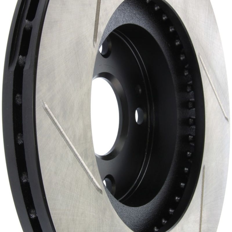 Stoptech 126.45061SL - STO126.45061SL - StopTech Power Slot 01-05 Mazda Miata Sport Suspension/Turbo SportStop Slotted Front Left Rotor - Shipped in Europe - Tuningsupply.com