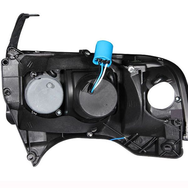 ANZO 111205 - ANZ111205 - ANZO 1994-2001 Dodge Ram Crystal Headlights Black w/ LED - Shipped in Europe - Tuningsupply.com