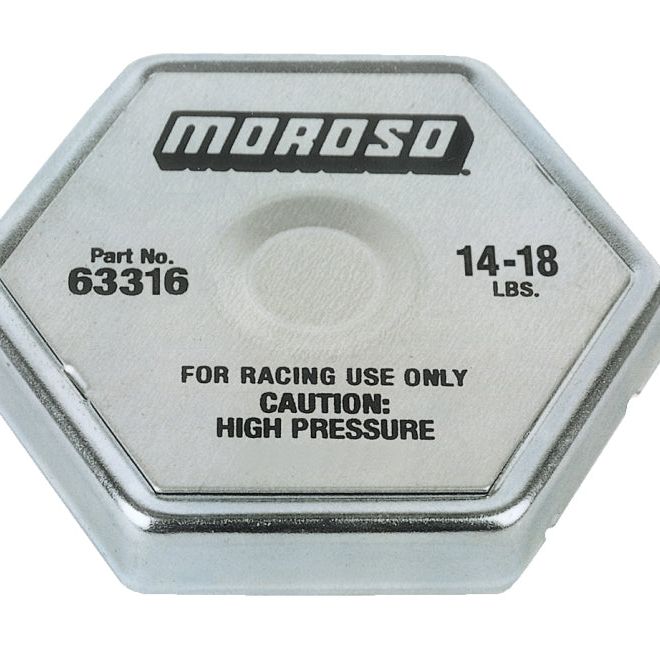 Moroso 63316 - MOR63316 - Moroso Racing Radiator Cap - 14-18lbs - Shipped in Europe - Tuningsupply.com