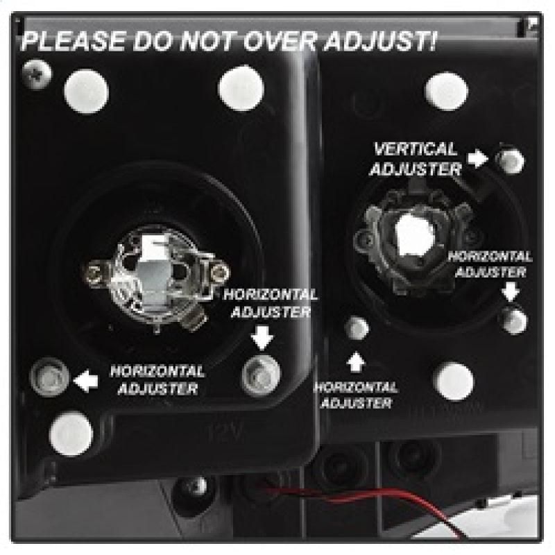 SPYDER 5084606 - SPY5084606 - Spyder 02-05 Dodge Ram 1500 Light Bar Projector Headlights - Black (PRO-YD-DR02V2-LB-BK) - Shipped in Europe - Tuningsupply.com